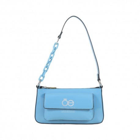 Bolsa Baguette 2 en 1 Charol color Azul