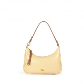 Bolsa Baguette Look Glossy color Amarillo