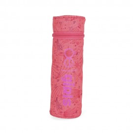 Porta Lápices Textil para Niña Estampado Constelaciones color Coral