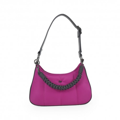 Bolsa Baguette Nylon Acolchada color Morado