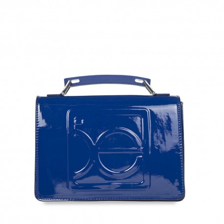 Bolsa Briefcase Charol Asa de Webbing color Azul Eléctrico