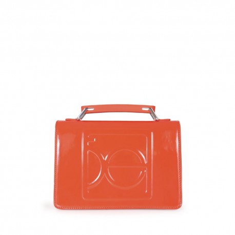 Bolsa Briefcase Charol Asa Webbing Personalizada color Naranja