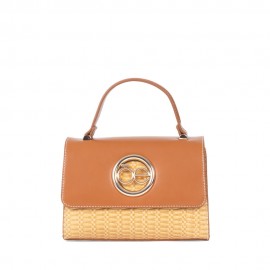 Bolsa Briefcase Look Tejido color Tan