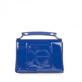 Bolsa Briefcase Mediana Charol Asa de Webbing color Azul Eléctrico