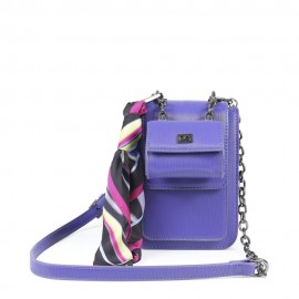 Bolsa Briefcase Monedero Desprendible con Mascada color Morado