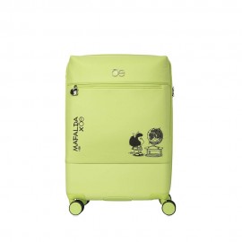 Maleta Mediana 24 plg Mafalda x Oe para Documentar color Amarillo Limón