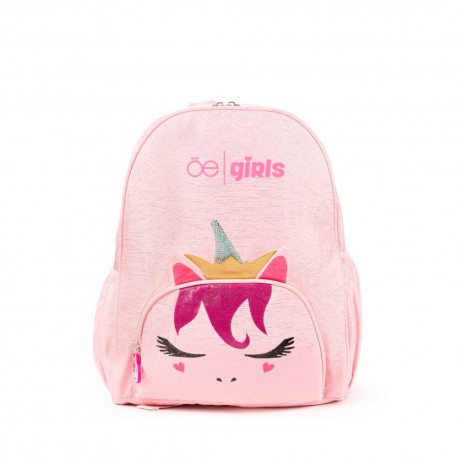 Mochila Cloe Girls Rosa con Diseño de Unicornio