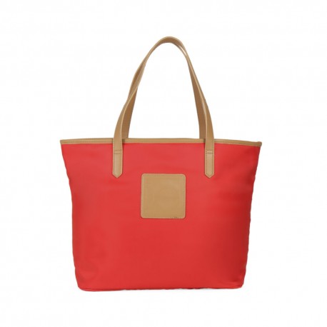 Bolsa Tote Textil Suave color Rojo