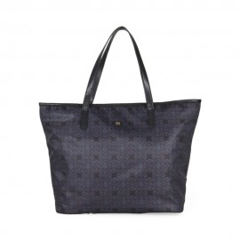 Bolsa Tote Textil Ultra Ligera Monograma Estampado color Negro