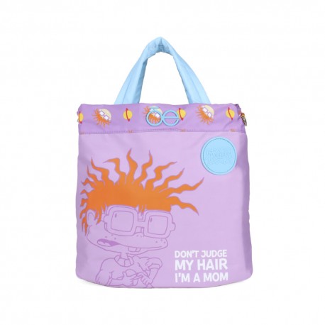 Pañalera Tote Rugrats x Cloe Mom & Baby Estampado Icónico con Accesorios Multicolor