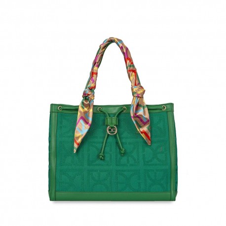 Bolsa Tote Bordada color Verde