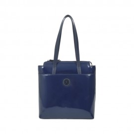 Bolsa Tote Charol Atemporal color Azul Marino