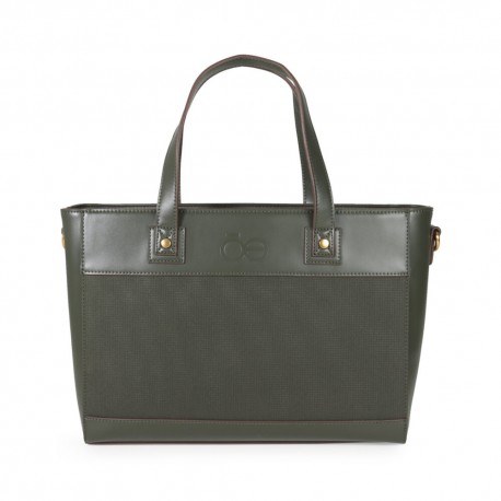 Bolsa Tote Cloe Asa Webbing color Verde Olivo