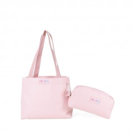 Bolsa Tote 2-en-1 para niña Textil color Rosa