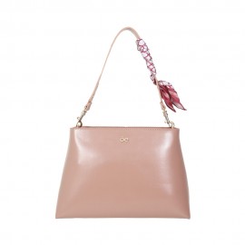 Bolsa Tote Look Glossy con Mascada color Pathé