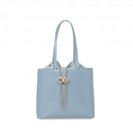 Bolsa Tote Look Glossy Jareta color Azul