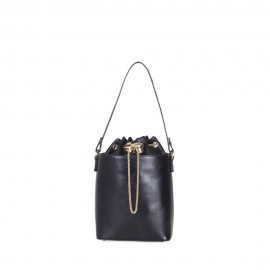 Bolsa Tote Look Glossy Jareta color Negro