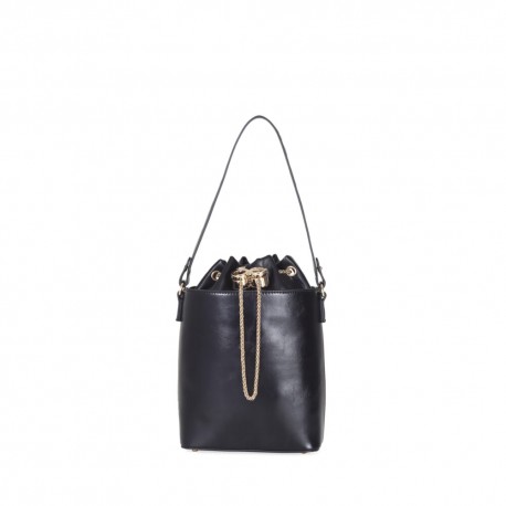 Bolsa Tote Look Glossy Jareta color Negro