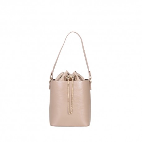 Bolsa Tote Look Glossy Jareta color Nude