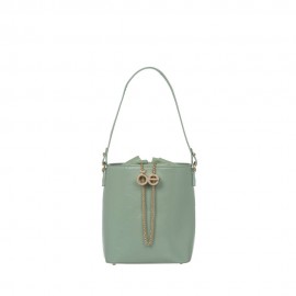 Bolsa Tote Look Glossy Jareta color Verde