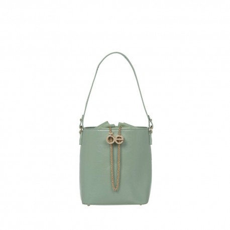 Bolsa Tote Look Glossy Jareta color Verde