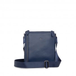 “Bolsa Mensajera Piel Genuina Porta Tablet 11″” color Azul Marino”