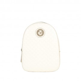 Mochila Chica Monograma Troquelado color Beige