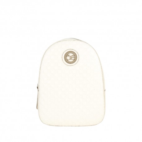 Mochila Chica Monograma Troquelado color Beige