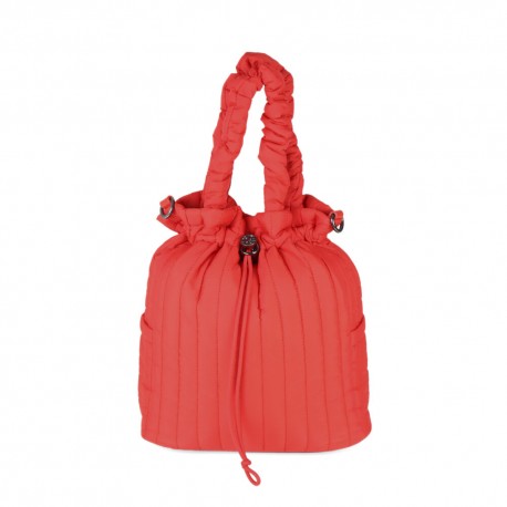 Bolsa Tote Nylon Acolchado color Rojo