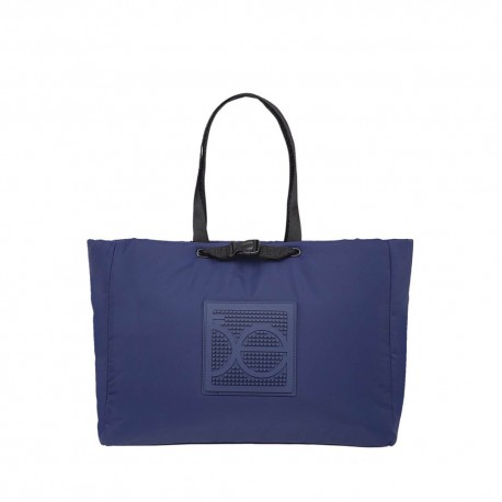 Bolsa Tote Textil 2-en-1 Acolchada color Azul Marino