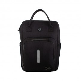 Pañalera Cloe Mom & Baby Sanitizante Color Negro