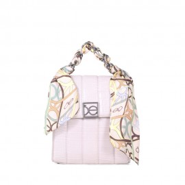 Mochila 2-en-1 Look Animal Skin con Mascada color Lila