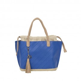 Bolsa Tote 2-en-1 Troquelado Monograma Oe color Azul